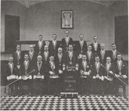 Office Bearers of Lodge Possilpark No. 1330 in 1924